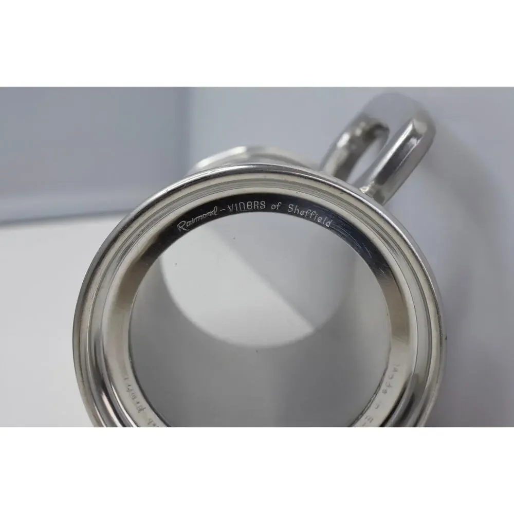 Leonard Eales Sheffield English Pewter Tankard 1779 Made in England - Set of 2